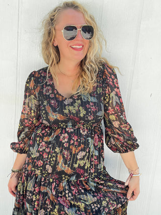 Fall in Bloom Maxi Dress