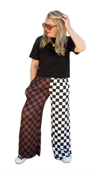 Chic Clash Split Pants