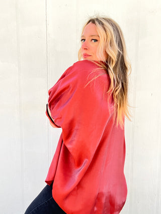 Shimmer Rose Luxe Top