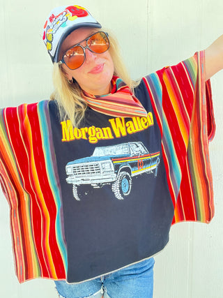 Wallen Salsa Serape Remix Poncho