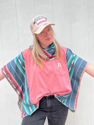 Maverick Carhartt Reworked Poncho Top