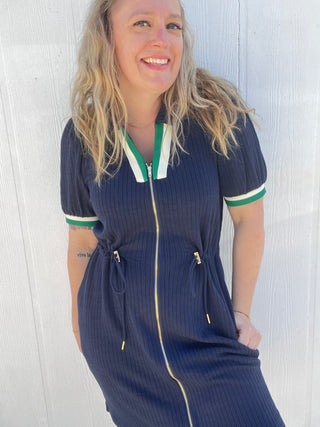 Navy Luxe Muse Dress