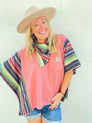 Noche Carhartt Reworked Poncho Top