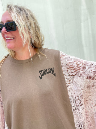 Sublime Table Cloth Rework Poncho Top