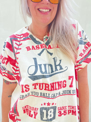 Baseball Junkie Feed Sack Top