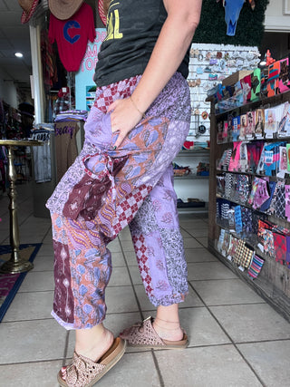 Boho Treasure Patchwork Pant [Purple]