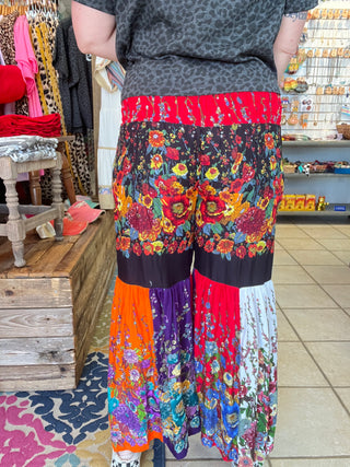 Last Call Boho Gypsy Tiered Pants