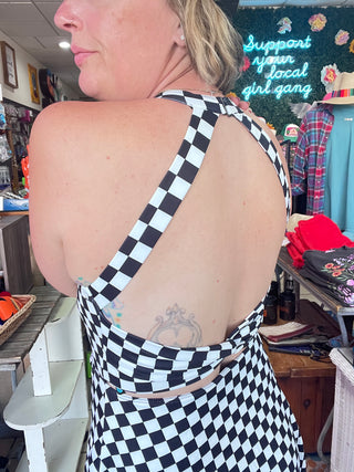 Checkmate Chic Active Dress