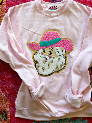 Sassy Western Santa Pullover