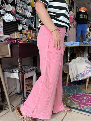 Weekend Wash Cargo Pants [Taffy Pink]
