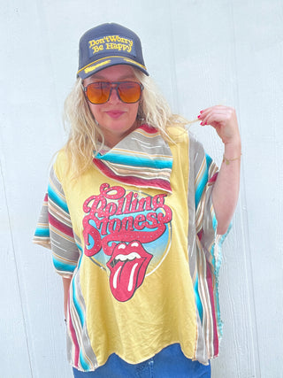 Rolling Stone Silverado Serape Remix Poncho