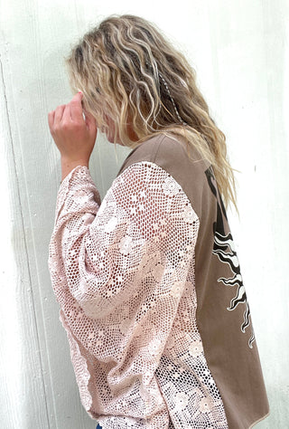 Sublime Table Cloth Rework Poncho Top