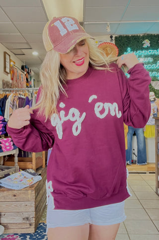 Custom Yarn Bow Pullover