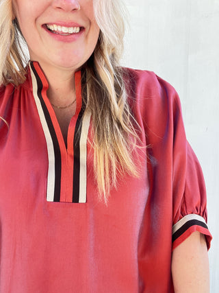 Shimmer Rose Luxe Top