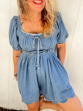 Denim Darling Romper