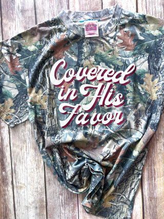 Camo Covered in His Favor Tee/Tank