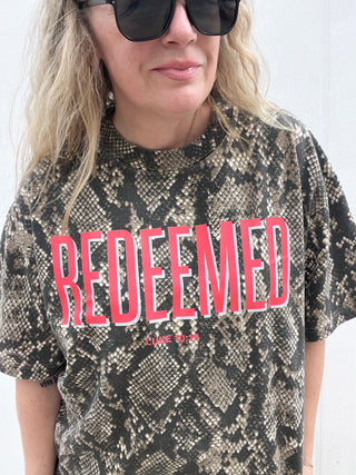Redeemed Snakeskin Statement Tee
