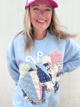 *True Treasure* Flutterby Quilt Pullover [Large]