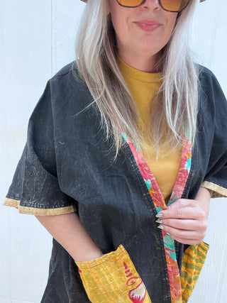 Midnight Mosaics Kimono