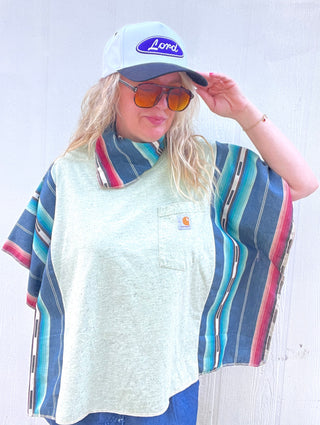 Maverick Carhartt Reworked Poncho Top
