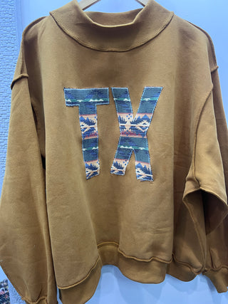 Camel Mockneck Pullover