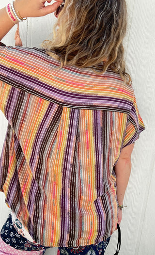 Fall For You Rainbow Cardi Top