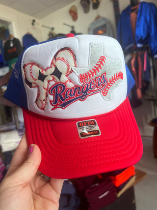 Texas Baseball Layered Trucker Hat