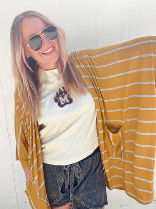 Honey Striped Kimono