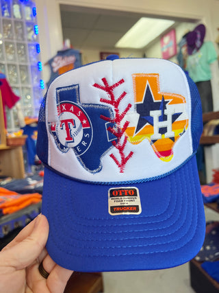 House Divided Texas Baseball Layered Trucker Hat