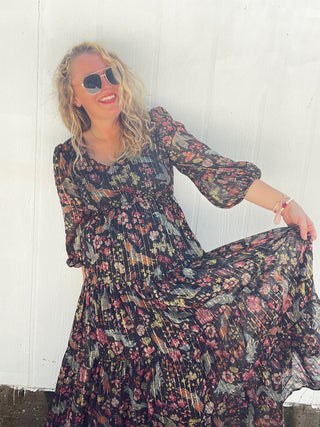 Fall in Bloom Maxi Dress