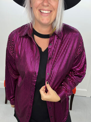 Disco Diva Top [Fuchsia]