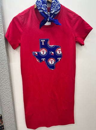 Texas Baseball T-Shirt Dress