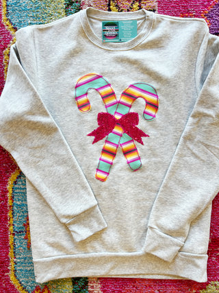 Pinata Pink Candy Cane Pullover