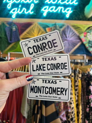 Local License Plate Sticker