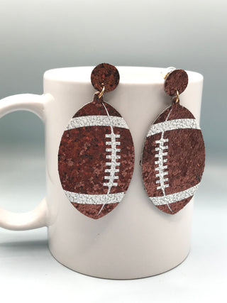 End Game Football Earrings