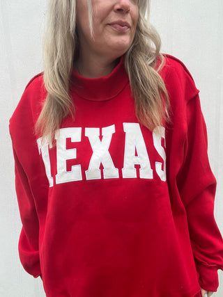 Lone Star Scarlet Mockneck Pullover