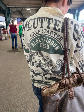 Feed Bag Cardigan [Cow]