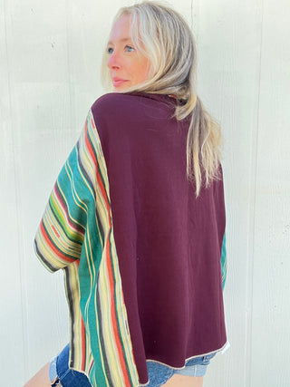 Navajo Carhartt Reworked Poncho Top