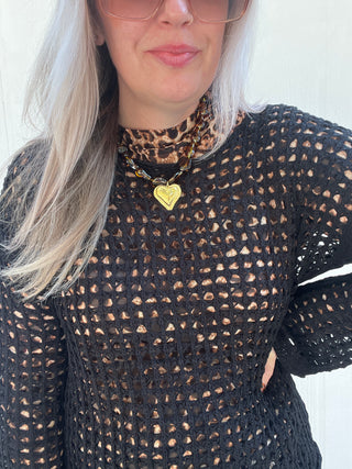 Black Diamond Sweater Top