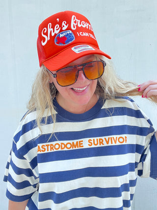 Astrodome Survivor Striped Tee