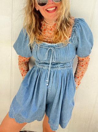 Denim Darling Romper