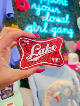 It’s Lake Time Glitter Patch