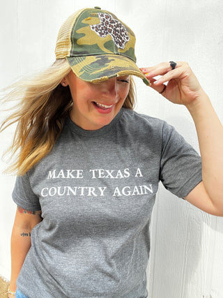 Make Texas A Country Again Tee [Charcoal]