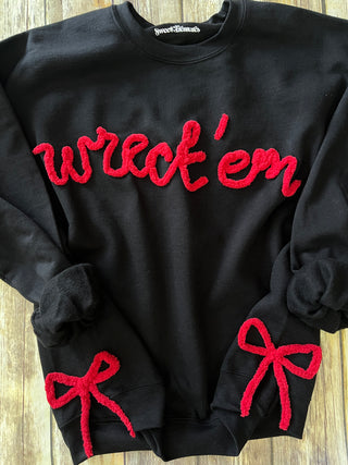 Custom Yarn Bow Pullover