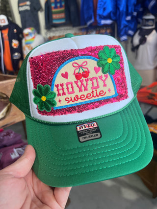 Howdy Sweetie Layered Trucker Hat