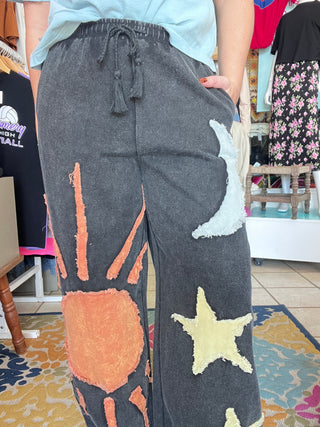 Celestial Day and Night Denim Pants