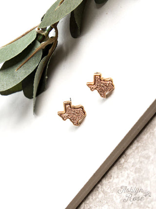 Lone Star Druzy Stud Earrings