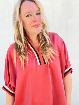 Shimmer Rose Luxe Top