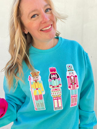 Nutcracker Chenille Patch Pullover