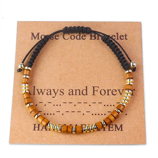 Morse Code Bracelet [4 Saying]